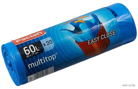 Пакеты для мусора "Multitop" (20 шт.; 60 л) — фото, картинка