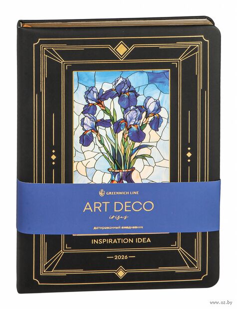 Ежедневник датированный на 2026 год "Art Deco. Irises" (А5) — фото, картинка