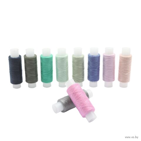 Набор швейных ниток 50/2 "Ассорти №49" (200 м; 10 шт.) — фото, картинка