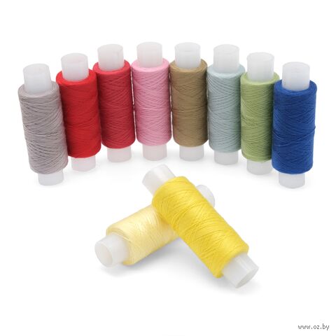 Набор швейных ниток 50/2 "Ассорти №62" (200 м; 10 шт.) — фото, картинка