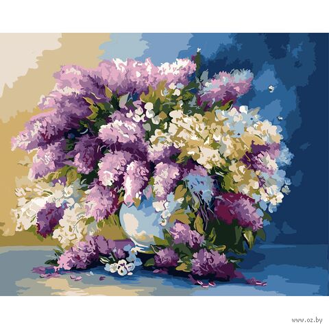 Картина по номерам "Букет сирени. Екатерина Давалова" (400х500 мм) — фото, картинка