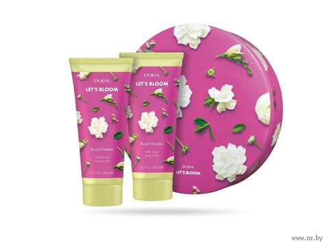 Подарочный набор "Royal Garden Set" (молочко для душа, крем для тела) — фото, картинка