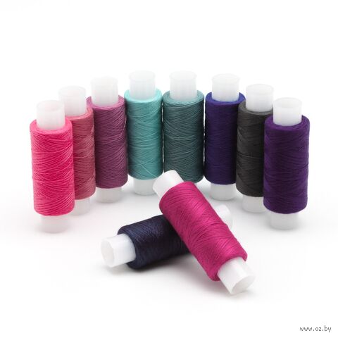 Набор швейных ниток 50/2 "Ассорти №107" (200 м; 10 шт.) — фото, картинка
