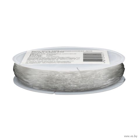 Нить силиконовая для рукоделия (0,6 мм х 25 м; прозрачный матовый) — фото, картинка