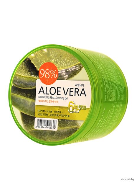 Гель для лица и тела "Kwailnara Aloe Vera Moisture Real Soothing Gel" (500 мл) — фото, картинка