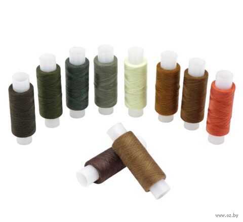 Набор швейных ниток 50/2 "Ассорти №125" (200 м; 10 шт.) — фото, картинка