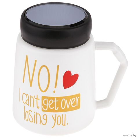 Кружка "Признания. No! I can't get over losing you" — фото, картинка