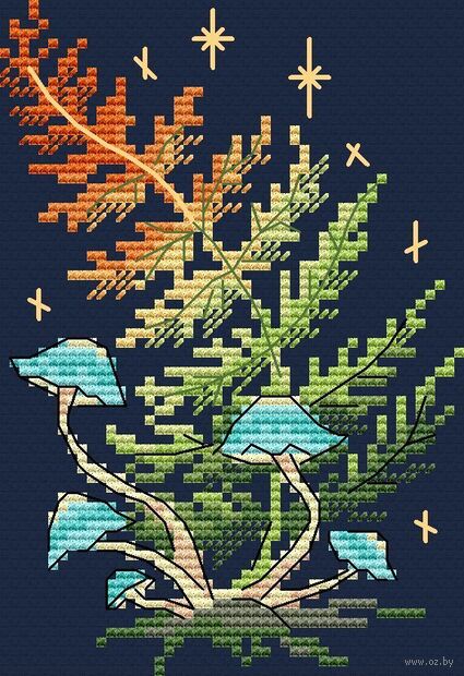 Набор для вышивания на одежде "Лесная магия" (90х130 мм) — фото, картинка