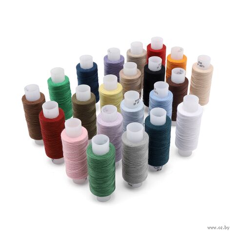 Набор ниток армированных 35ЛЛ "Ассорти" (200 м; 22 шт.) — фото, картинка