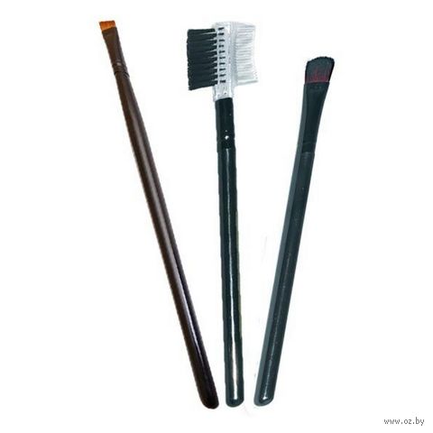 Набор кистей для макияжа "Nice View М016" (3 шт.) — фото, картинка
