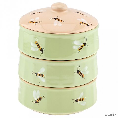 Набор для холодца керамический "Малыш. Аромат лета" (3 предмета) — фото, картинка