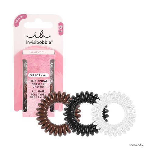 Набор резинок-браслетов для волос "Invisibobble Original The Hair Necessities" (8 шт.) — фото, картинка