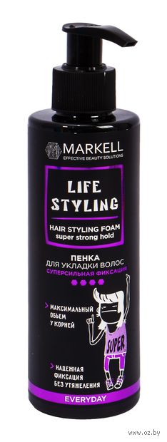 Пенка для укладки волос "Life Styling" суперсильной фиксации (195 мл) — фото, картинка
