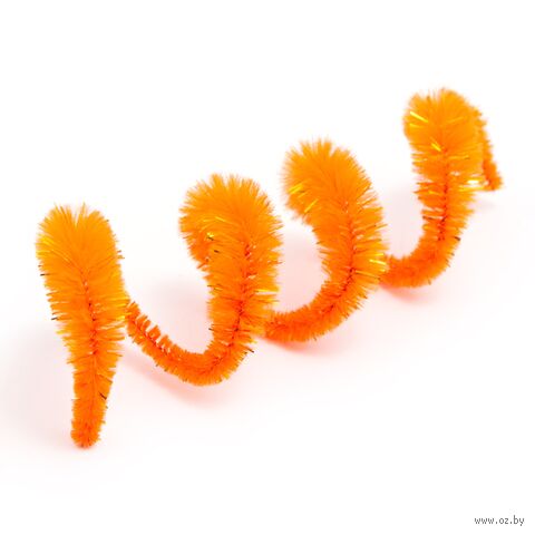 Проволока синельная для творчества "Цветок" (300 мм; 15 шт.; оранжевый) — фото, картинка