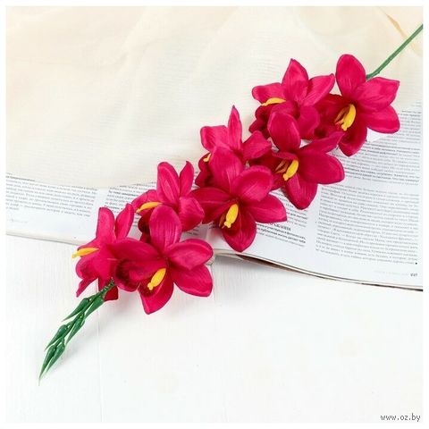 Цветок искусственный "Камбрия" (710х90 мм; малиновый) — фото, картинка