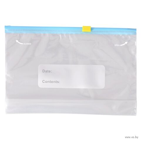 Пакет для замораживания и хранения "С двойным замком zip lock" (5 шт.) — фото, картинка