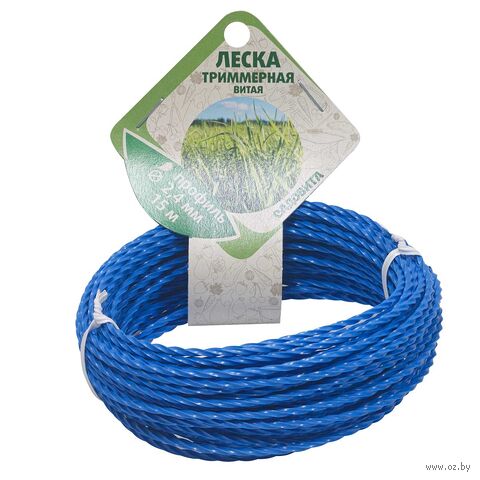 Леска для триммеров "Квадрат" (2,4 мм х 15 м) — фото, картинка
