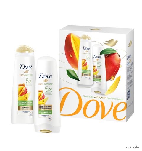 Подарочный набор "Глубокое питание и восстановление" (шампунь, бальзам для волос) — фото, картинка