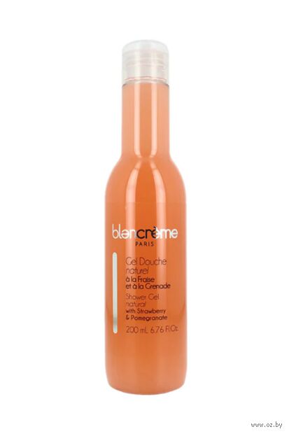 Гель для душа "Shower Gel Natural With Strawberry & Pomegranate" (200 мл) — фото, картинка