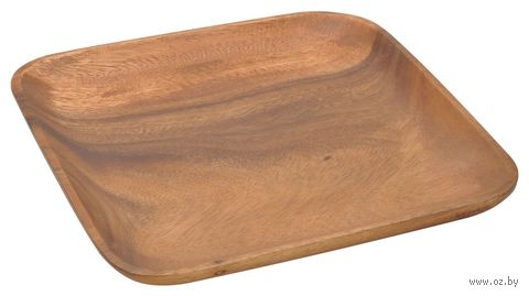 Блюдо деревянное "Виолла" (305х305х25 мм) — фото, картинка