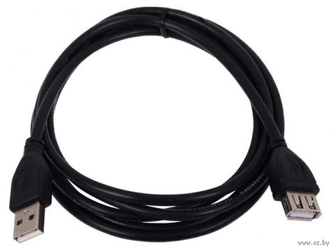 Кабель Gembird USB 2.0 Am-Af Cablexpert CC-USB2-AMAF-6B (1,8 м; чёрный) — фото, картинка