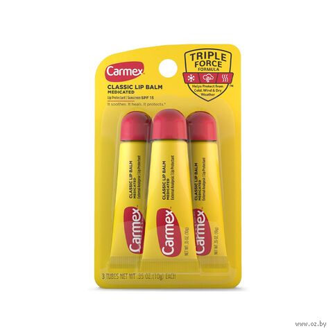 Набор бальзамов для губ "Классический" SPF 15 (3х10 г) — фото, картинка