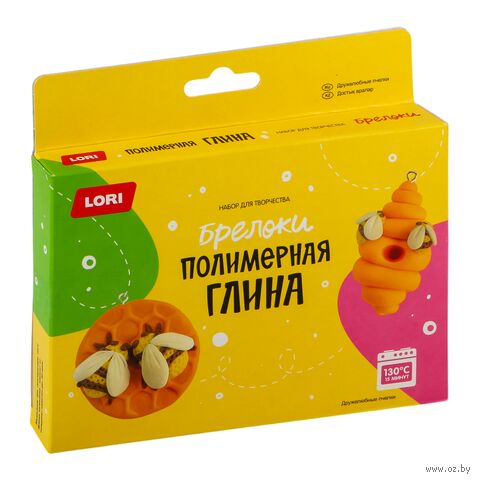 Набор для лепки из полимерной глины "Брелоки. Дружелюбные пчелки" — фото, картинка