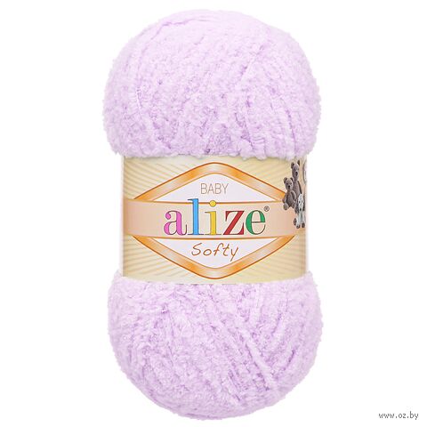 Пряжа "Softy №146" (50 г; 115 м; нежная сирень) — фото, картинка