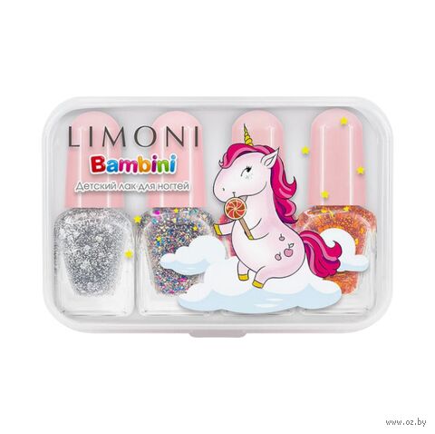 Набор мини лаков для ногтей "№3 Bambini Mini Nail" (4 цвета) — фото, картинка