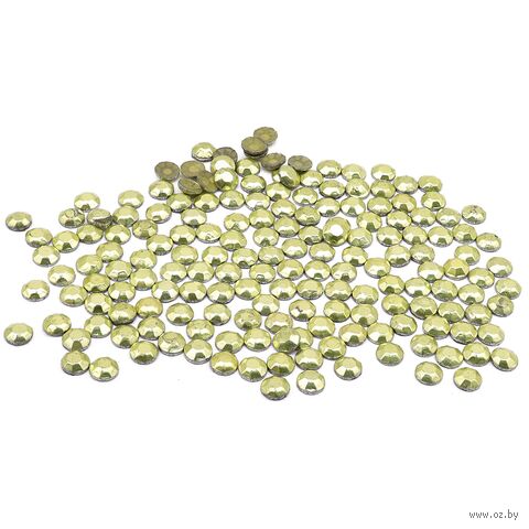 Стразы термоклеевые для рукоделия (2 мм; 150 шт.; желтый) — фото, картинка