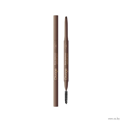 Карандаш для бровей "Brow Addiction" тон: 02, теплый коричневый — фото, картинка