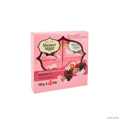 Подарочный набор "Romantic Rose & Cherry Blossom Soap" (мыло для лица, мыло для тела) — фото, картинка