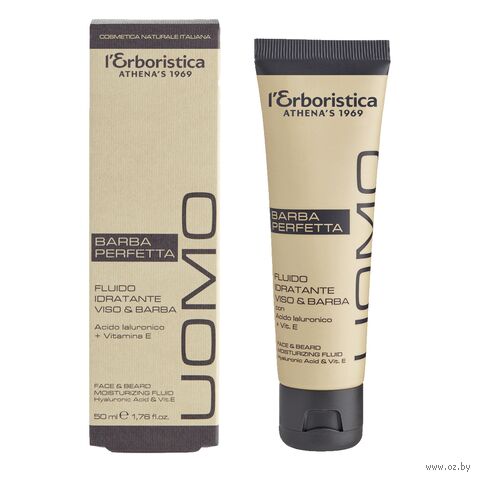 Флюид для лица и бороды "С гиалуроновой кислотой и витамином Е" (50 мл) — фото, картинка