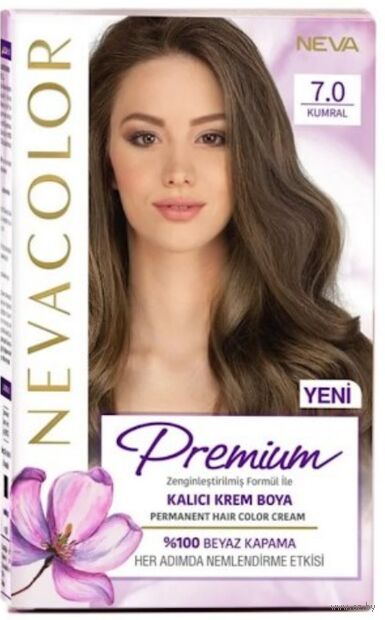 Крем-краска для волос "Nevacolor Prеmium" тон: 7.0, шатен — фото, картинка