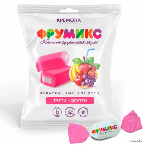 Конфеты жевательные "Фрумикс со вкусом тутти фрутти" (45 г) — фото, картинка