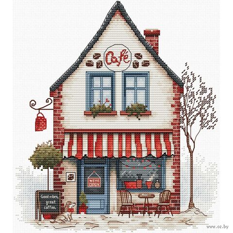 Набор для вышивания "Добро пожаловать в кафе!" (180х200 мм) — фото, картинка
