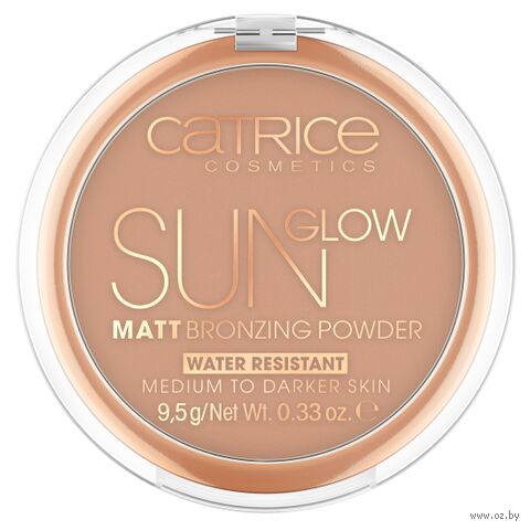 Пудра для лица "Sun Glow Matt Bronzing" тон: 035, универсальный бронзовый — фото, картинка