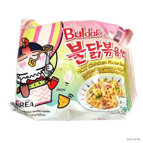 Лапша быстрого приготовления "Hot Chicken. Сливочная карбонара" (140 г) — фото, картинка