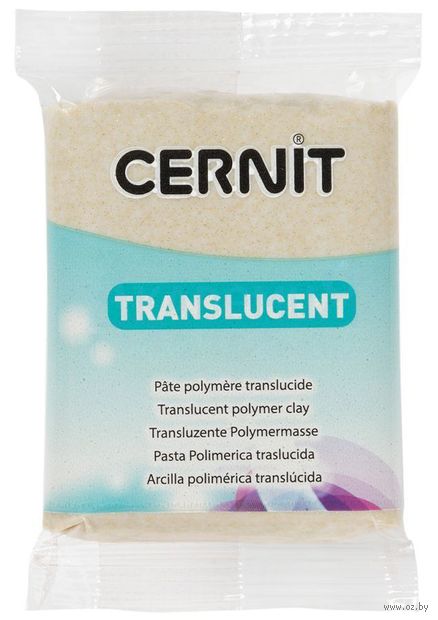 Глина полимерная "CERNIT Trans" (золотой; 56 г) — фото, картинка