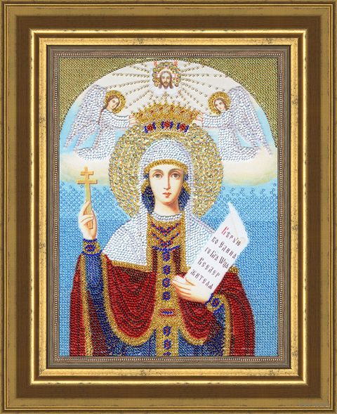 Вышивка бисером "Святая Великомученица Параскева Пятница" (280х191 мм) — фото, картинка