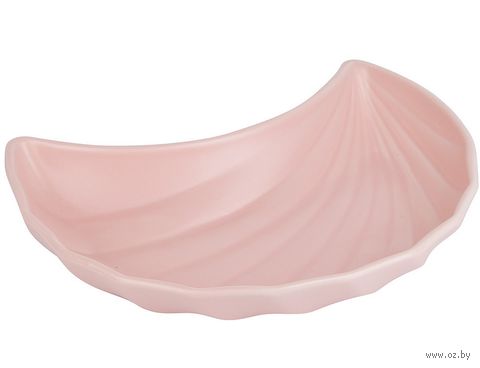 Тарелка фарфоровая "Fresh Taste. Light pink" (230х130х40 мм) — фото, картинка