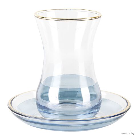 Набор стаканов с блюдцами "Армуды" (12 предметов; 125 мл) — фото, картинка