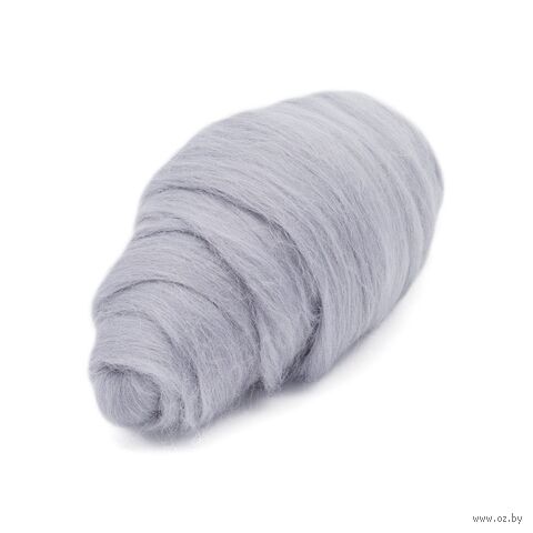 Шерсть для валяния "Полутонкая №168" (50 г; светлый серый) — фото, картинка