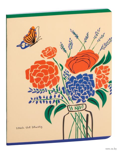 Тетрадь полуобщая в клетку "Touch the beauty" (48 листов) — фото, картинка