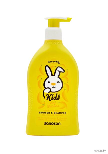 Шампунь-гель для душа детский "С ароматом банана" (400 мл) — фото, картинка