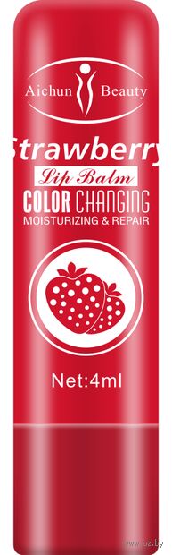 Бальзам-тинт для губ "Strawberry Color" (4 мл) — фото, картинка