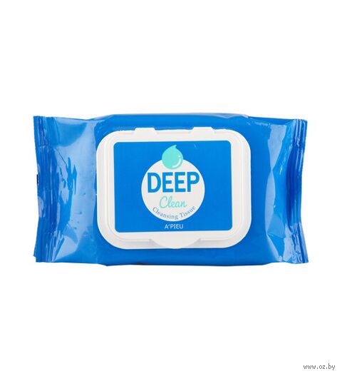 Влажные салфетки для снятия макияжа "Deep Clean Cleansing Tissue" (25 шт.) — фото, картинка