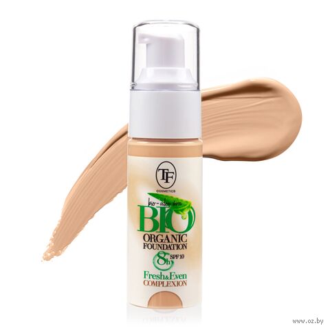 Тональный крем для лица "Bio Organic Foundation" SPF 10 тон: 03, натуральный кремовый — фото, картинка