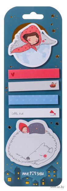 Набор закладок клейких "Little Red" (20 листов) — фото, картинка