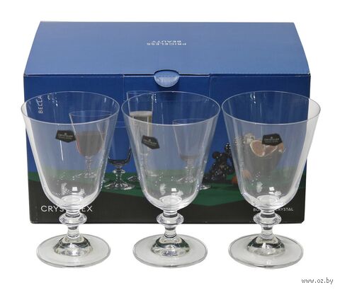 Бокал для напитков стеклянный "Bella" (6 шт.; 350 мл) — фото, картинка